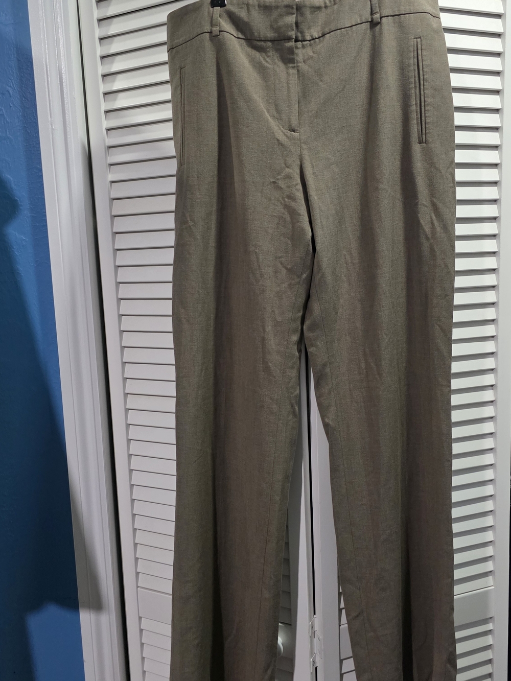 LOFT Straight-Leg Adjustable Waist Trousers